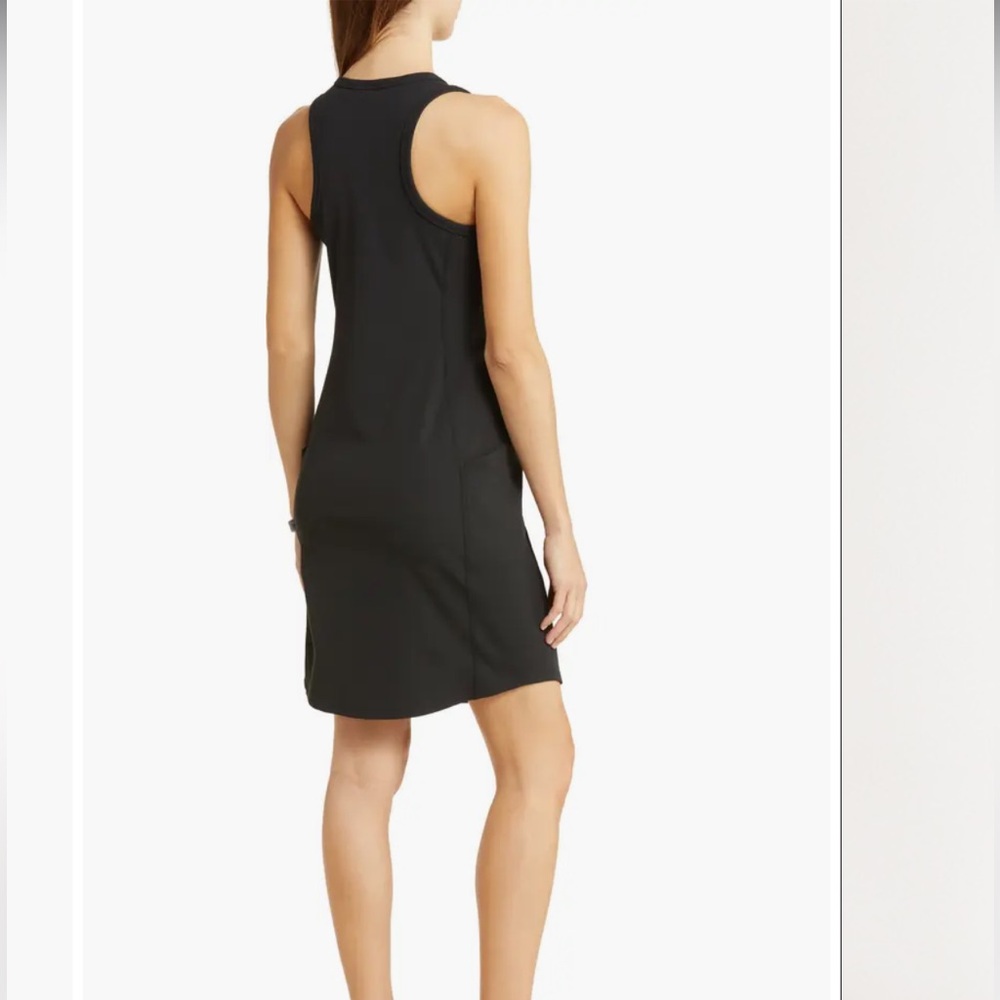 Zella Live In Rib Pocket Dress. Size small. Racerback. Color: plum - Picture 2 of 7